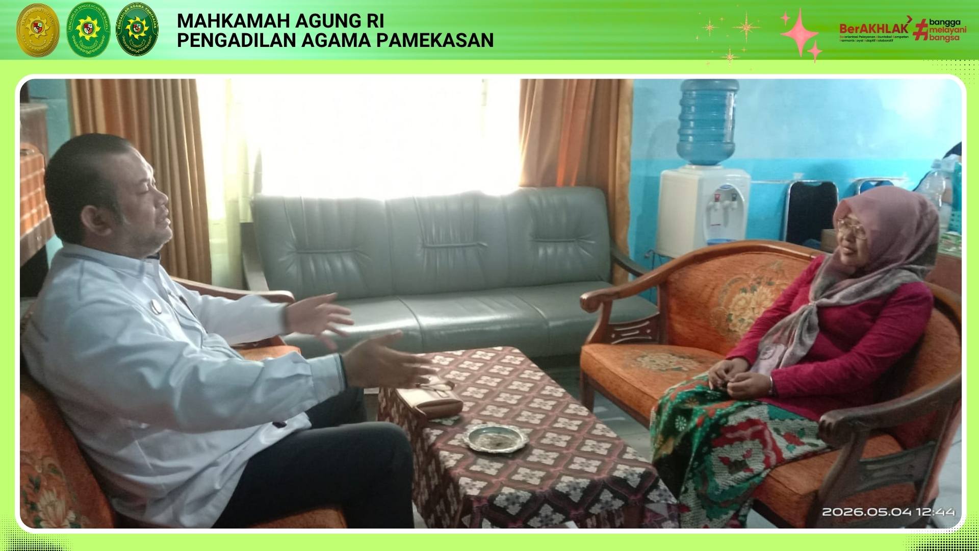 Apresiasi Sinergitas. Ketua PA Pamekasan Kunjungi Dinas Perhubungan Kabupaten Pamekasan